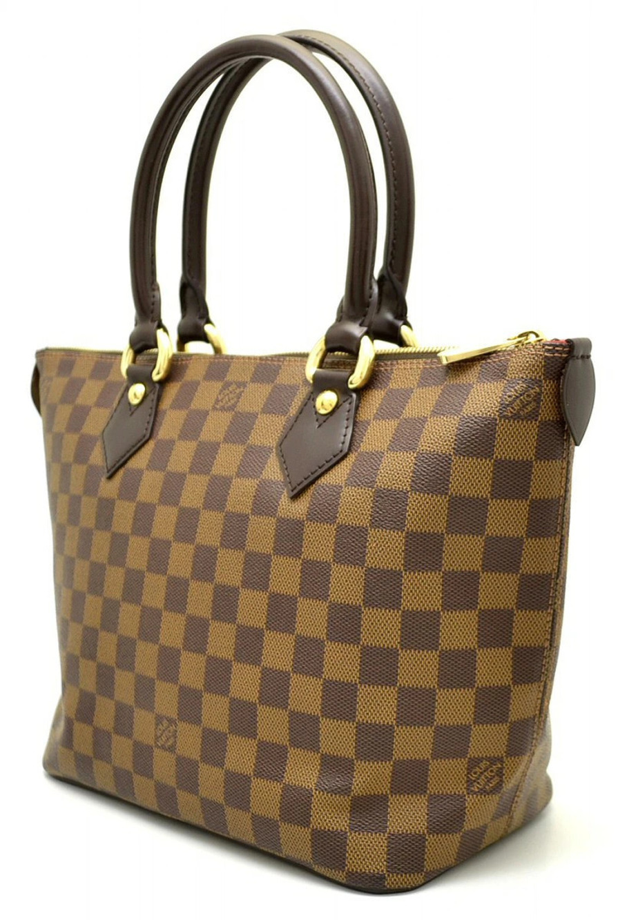 Louis Vuitton Damier Tote Handbag Saleya Bag Brown